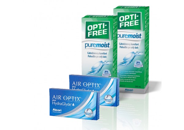 Pack Air Optix Hydraglyde Opti-Free